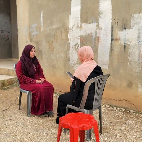 Two women during data collection for the project. (c) Dorsch Impact