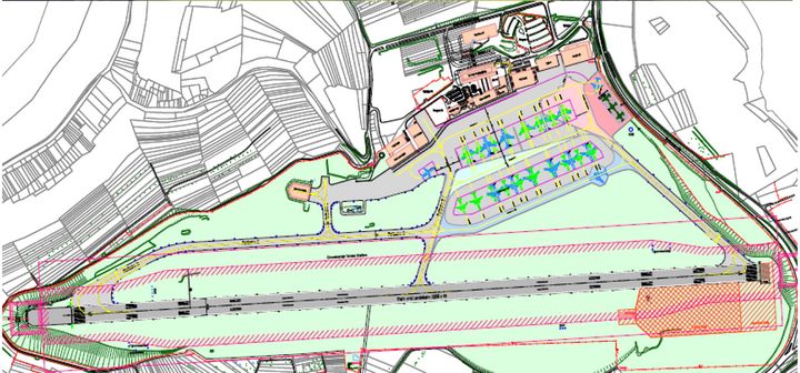 Lageplan Flughafen Saarbrücken